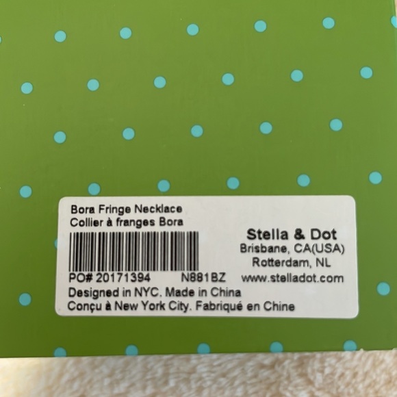 Stella & Dot Bronze/Rose Gold Bora Fringe Hand Braided Statement Necklace 17”+ - Picture 8 of 8